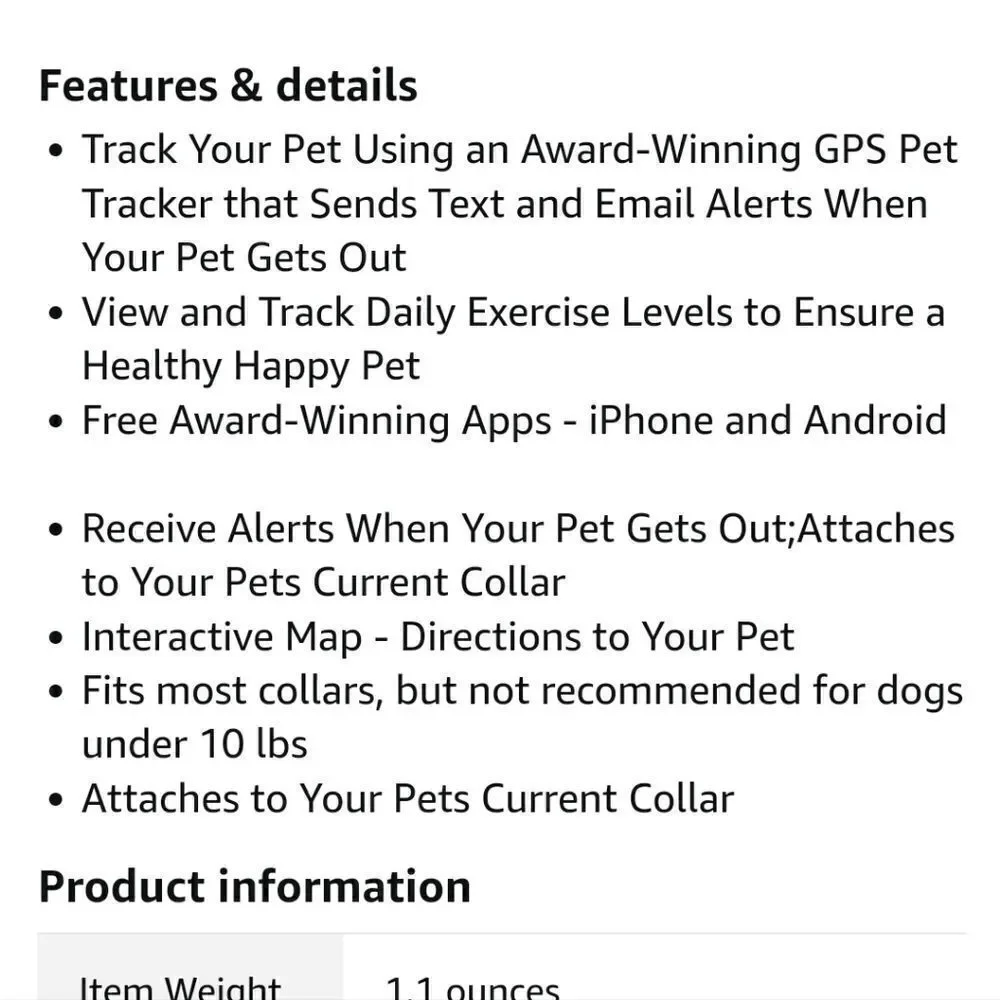 Tagged pet tracker (gps)